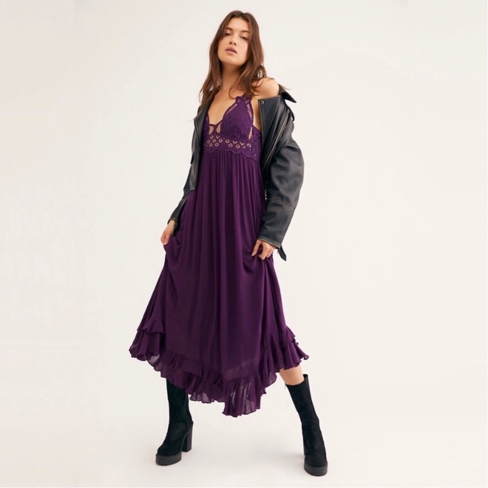 Free People Adella Maxi Slip Lace Dress - Picture 5 of 10